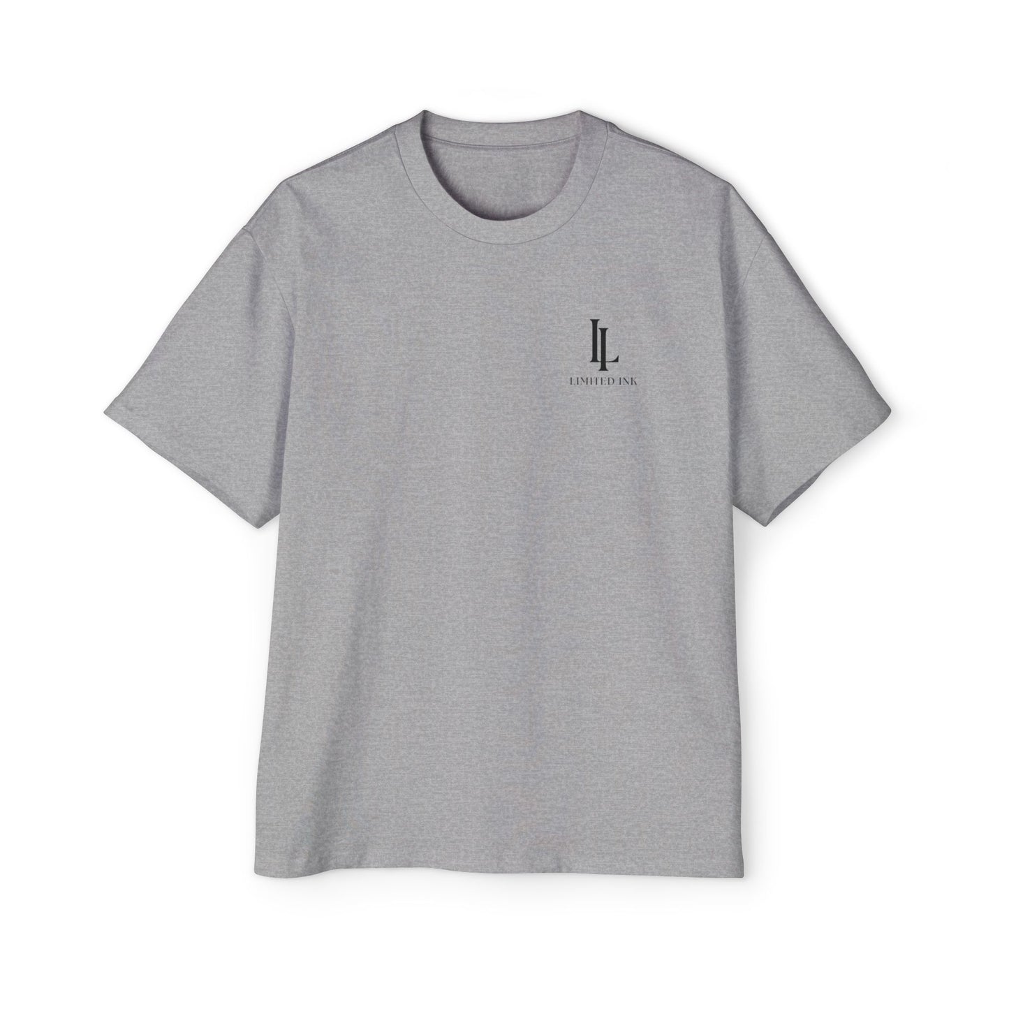 Athletic Heather Oversized Logo Tee