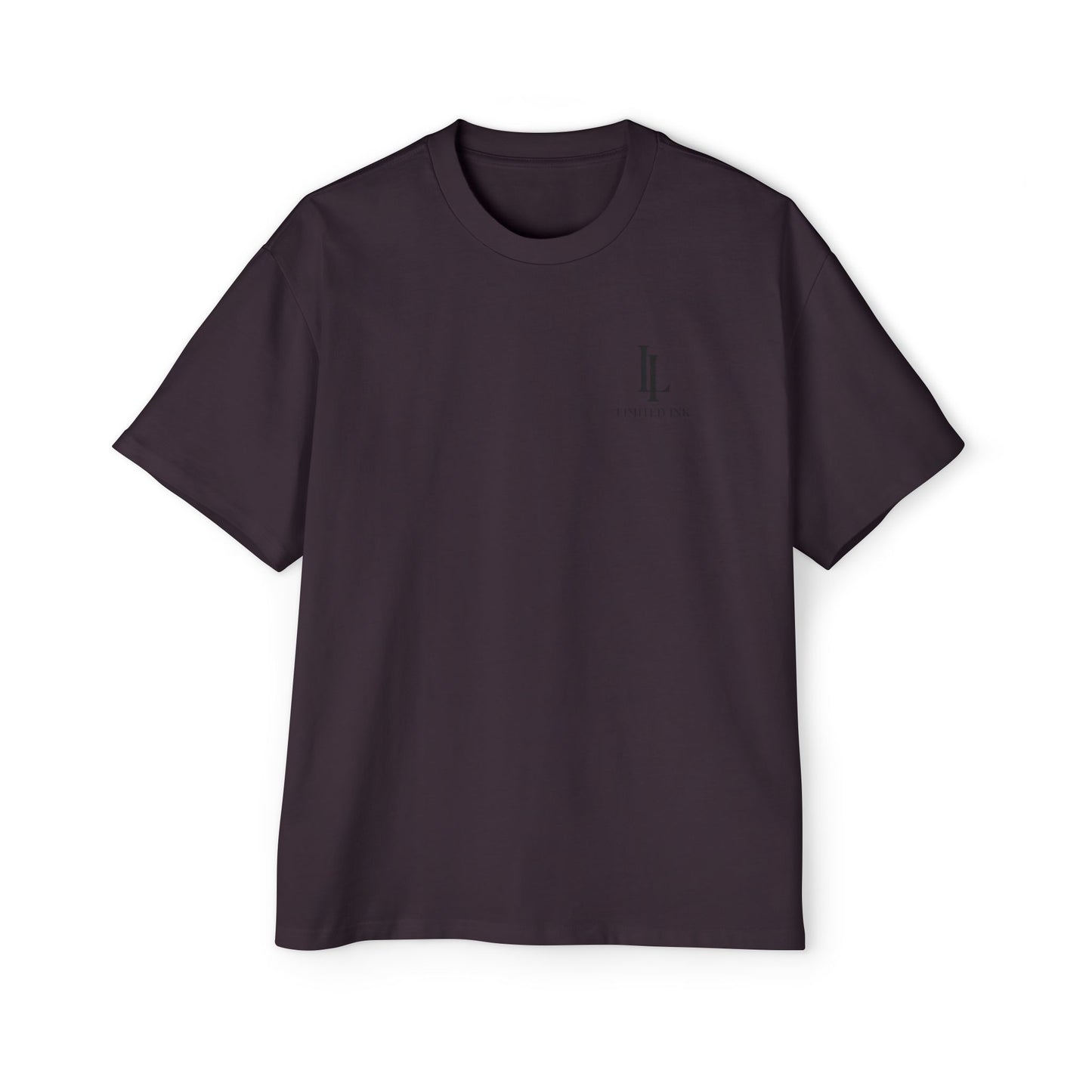 Plum Oversized Logo Tee