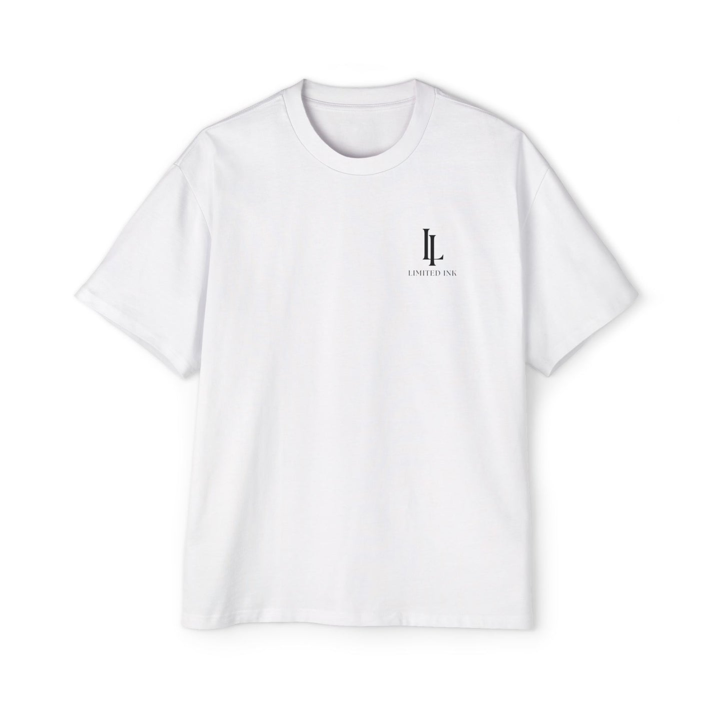 White Oversized Logo Tee