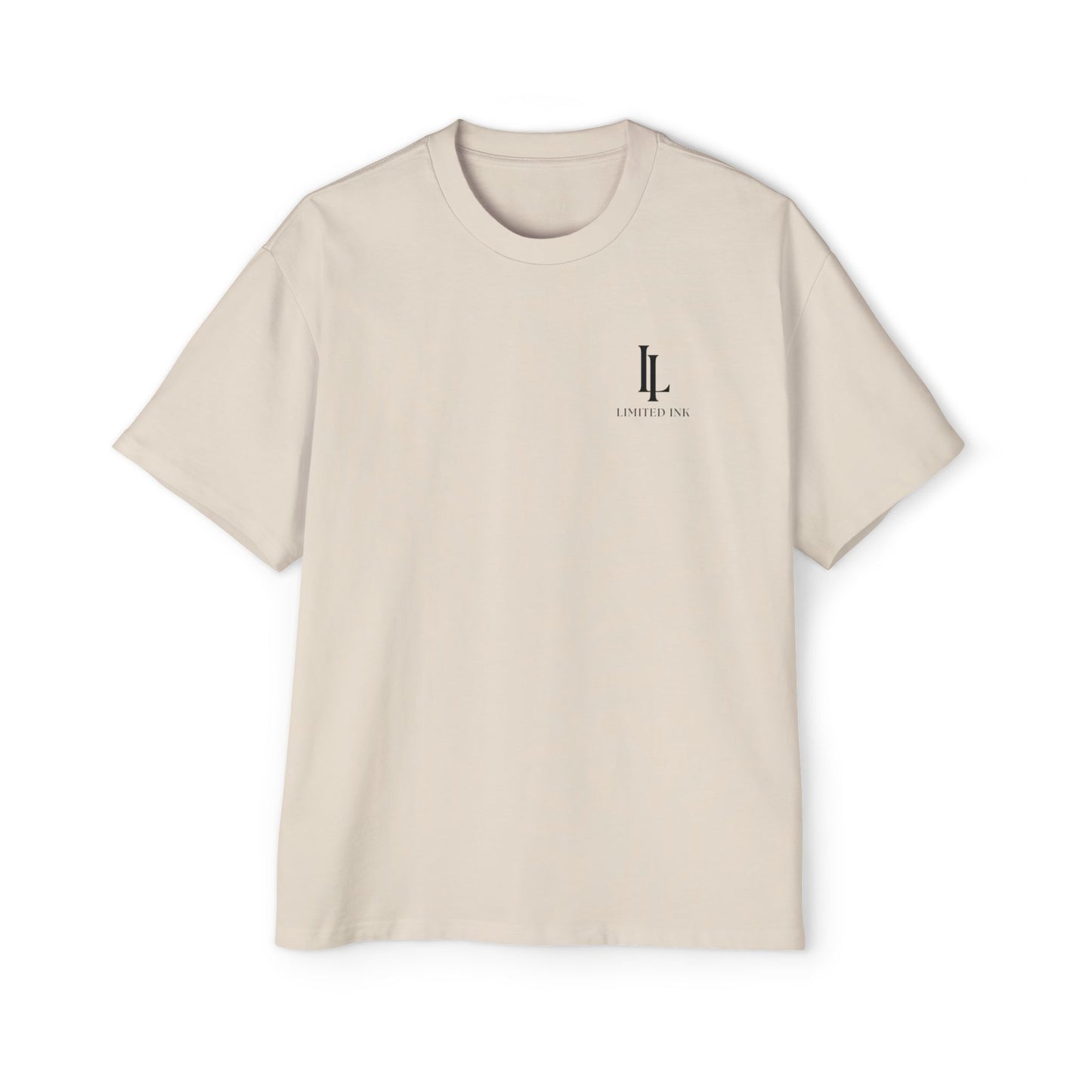 Ecru Oversized Logo Tee