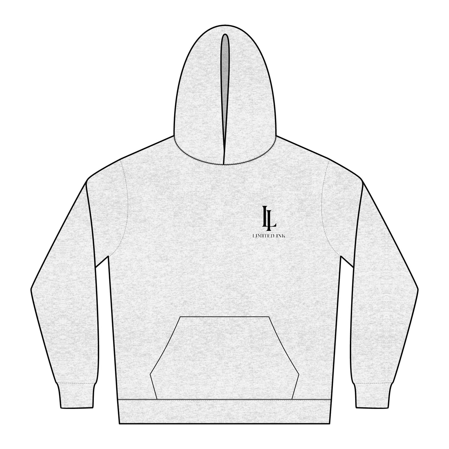 White Heather Logo Hoodie